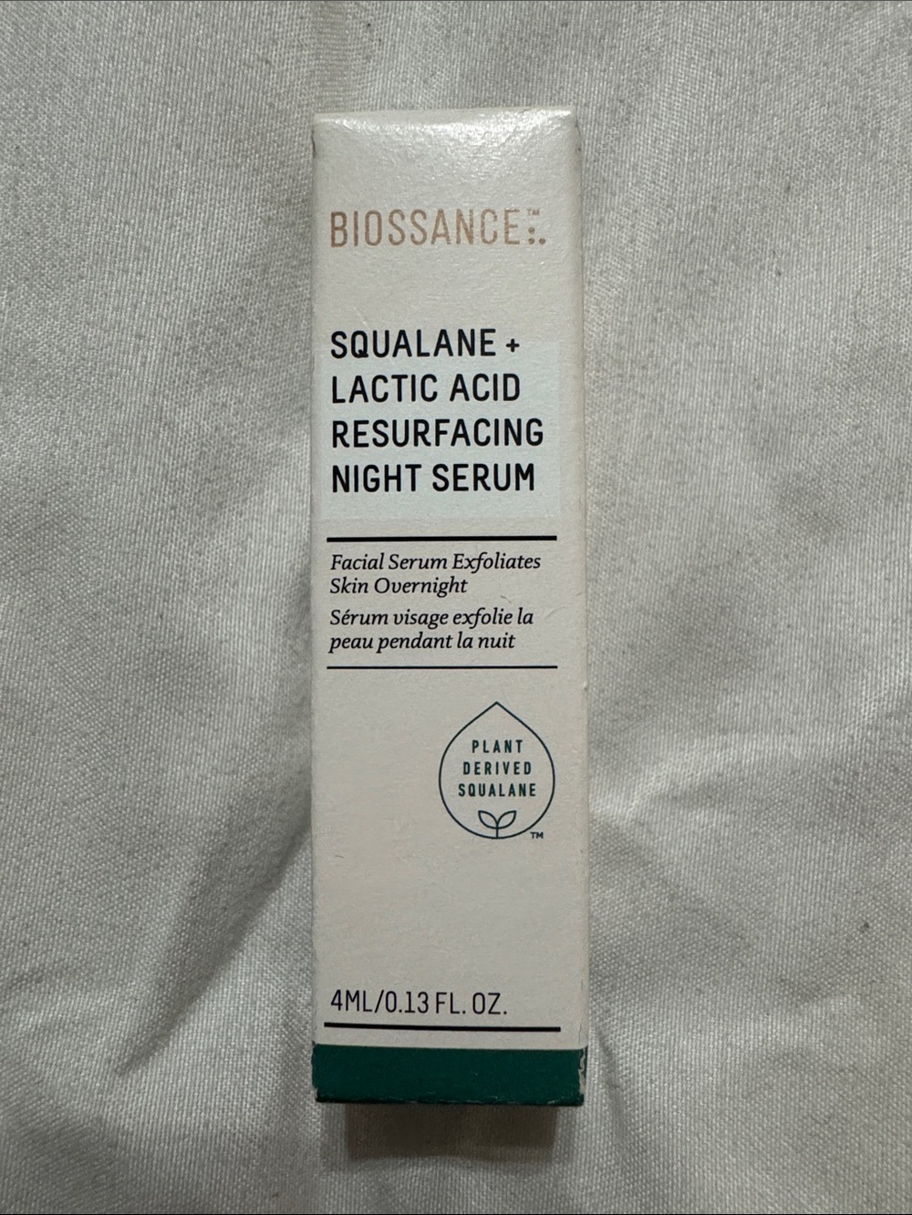 Biossance Squalane + Lactic Acid Resurfacing Night Serum 4ml